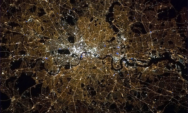 Stay within this area! Holders of 'London visas' would be permitted to live and work only in the capital. Image: NASA